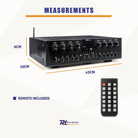 Power Dynamics PV280BT Integriert Hi-Fi-Verstärker Stereo 953.037 Schwarz
