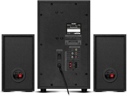 Sven Sound System 2.1 MS-2250 SV-016722 80W with Digital Media Player and Bluetooth Black