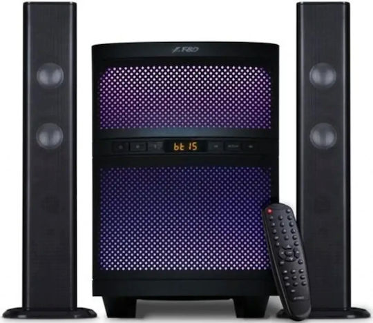 Fenda Sistem audio 2.1 T-200X 70W cu Media digitale Player și Bluetooth Negru
