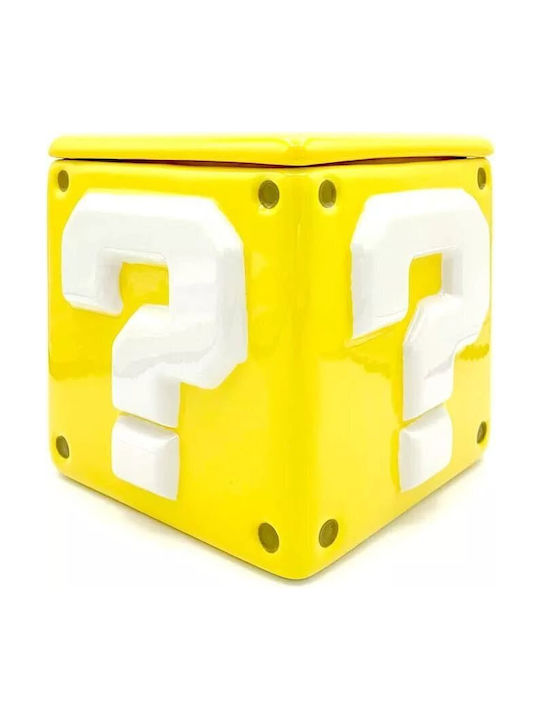 PCMerch Νintendo Super Mario Question Block Бисквитник Керамично Жълт 1бр