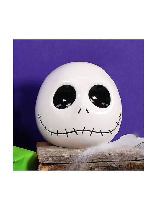 Half Moon Bay Ceramic Cookie Jar White Nightmare Before Christmas - Jack Skellington 17x17x17.8cm