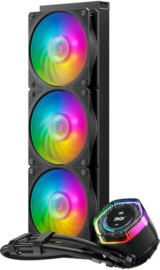 CoolerMaster MasterLiquid 360 ION Υδρόψυξη AIO CPU με 3 Ανεμιστήρες 120mm και ARGB Φωτισμό