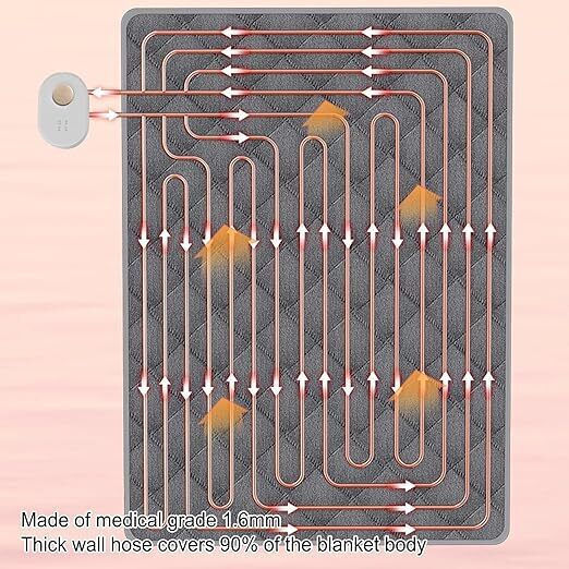 Multifunctional Double Electric Blanket Gray 140x180cm