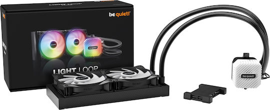 Be Quiet Light Loop CPU Water Cooling Dual Fan 120mm for Socket AM4/AM5/1700/1200/115x with ARGB Lighting