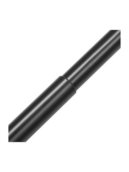 Vevor Extendable Metallic Curtain Pole Single 92-183cm Black