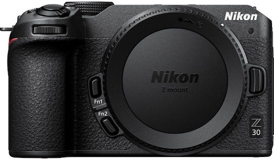 Nikon Z 30 Mirrorless Φωτογραφική Μηχανή Body Μαύρη
