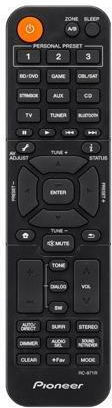 Pioneer Vsx-534 Home Cinema Receiver 4K 5.2 Channels 135W/8Ω 135W/6Ω with HDR and Dolby Atmos Black
