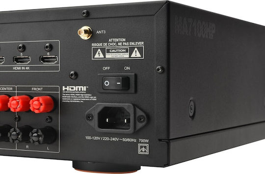 JBL MA7100HP Home Cinema Amplifier 4K/8K 7.2 Channels 125W/8Ω 175W/6Ω with HDR and Dolby Atmos Black