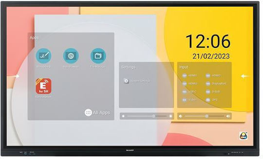 Nec 60005890 Afișaj Public LCD IPS 4K UHD 65" cu Ecran Tactil