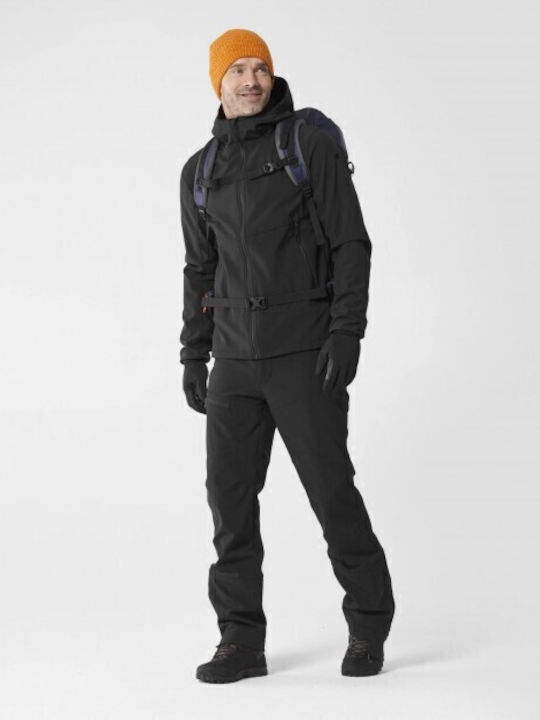 Trackshell Jacke Wasserdicht und Winddicht Black