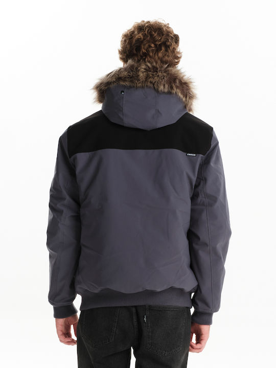 Winter Jacke Bomber Wasserdicht und Winddicht Blau