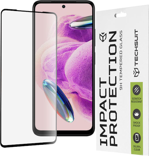 Techsuit Full Glue Privacy Tempered Glass Μαύρο (Redmi Note 13 5G)