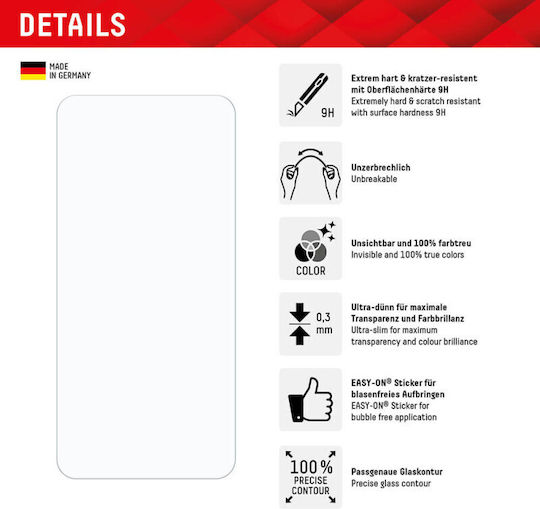 Displex Smart Glass Tempered Glass (Samsung A35 5G, Samsung A35 5G, Samsung A55 5G)