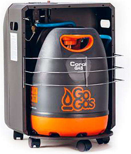 Coral Gas Smart Thermo Ceramic Gas Heater 4200W Gray 38x42x69cm