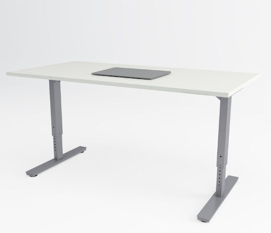 ErgoAction Schreibtischbasis aus Metall in Schwarz Farbe 180x80cm
