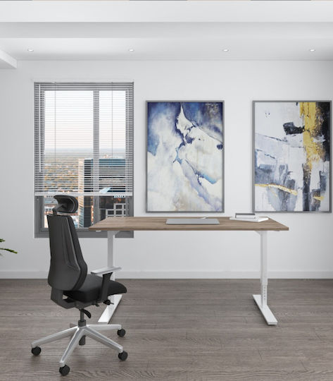 ErgoAction Βάση Γραφείου Μεταλλική Μαύρη 138x80cm