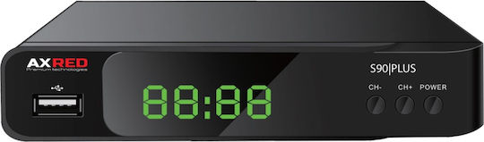 Axred Satellite Decoder AX S90 Plus Full HD (1080p) DVB-S2 with PVR Recording Function in Black Color