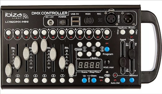 Ibiza Sound LC192DMX-MINI DMX Controller Lighting Console with 192 Control Channels