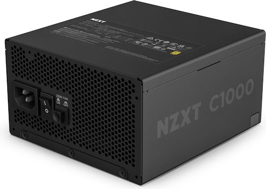 NZXT C1000 Gold ATX 3.1 1000W Black Computer Power Supply Full Modular 80 Plus Gold