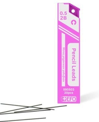 +Efo 20 Packages x 20 Pencil Leads Thickness 0.5mm Type 2B