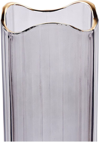 Beliani Decorative Vase Gray