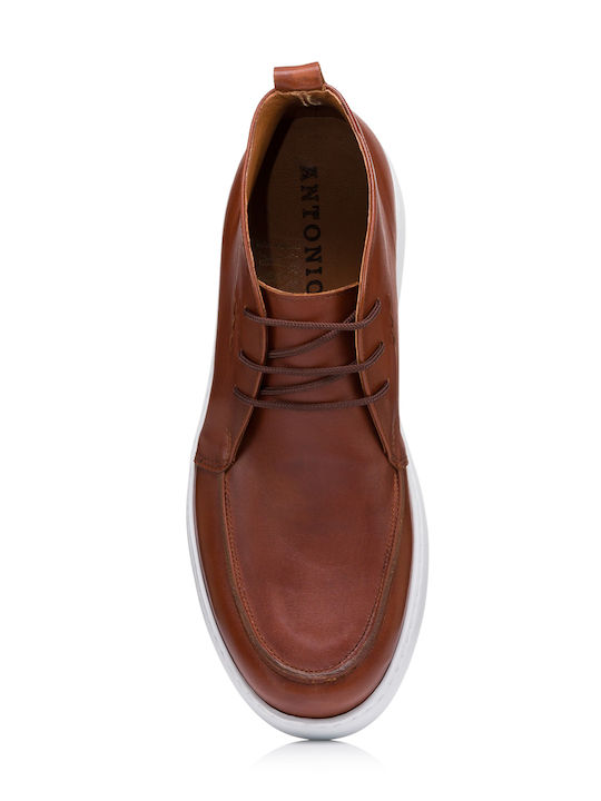 Leather Brown Men's Boots