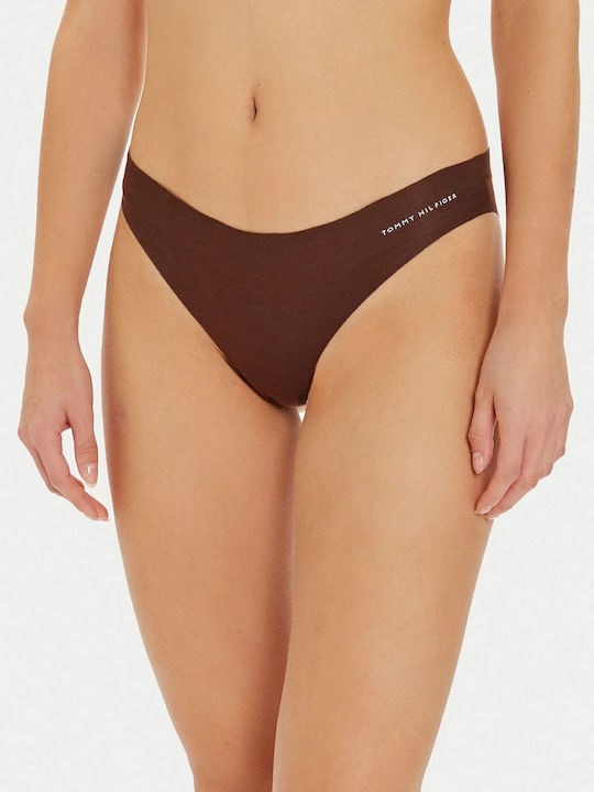 Tommy Hilfiger Βαμβακερά Women's Brazil 3Pack Bal Beige, Cocoa