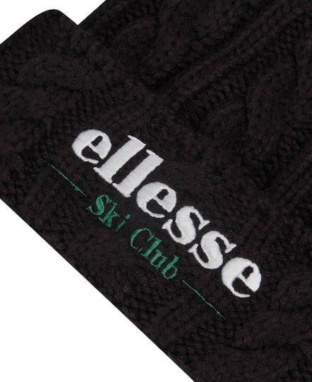 Ski Club Sanga Pom Pom Beanie Feminin Căciulă Tricotat în culoarea Negru