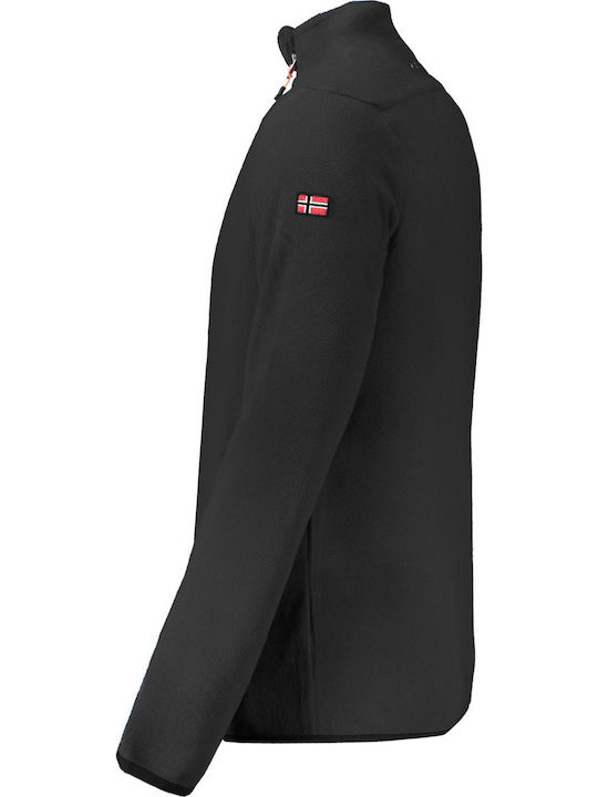 Men's Fleece Cardigan Black
