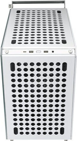 CoolerMaster Qube 500 Flatpack Gaming Midi Tower Computer Case with Side Window White