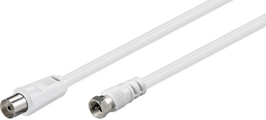 Goobay Καλώδιο Δορυφορικής F-Connector male - Coax female 1.5m (11829)