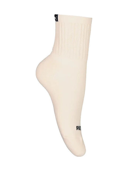 PUMA Slouch Sock Athletic Socks Beige 2 Pairs
