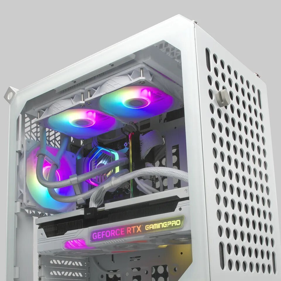 CoolerMaster MasterLiquid 240 ATMOS Υδρόψυξη Επεξεργαστή Διπλού Ανεμιστήρα 120mm για Socket AM4/AM5/1700/1200/115x με ARGB Φωτισμό Λευκή