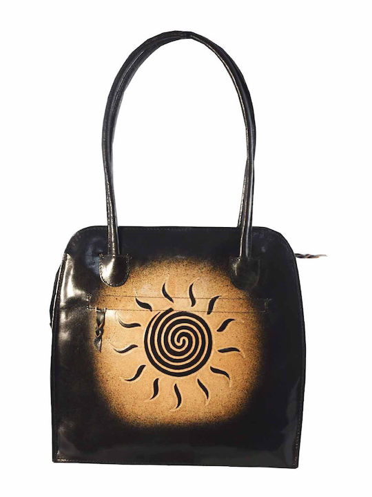 Leder Damentasche Schultertasche Rot