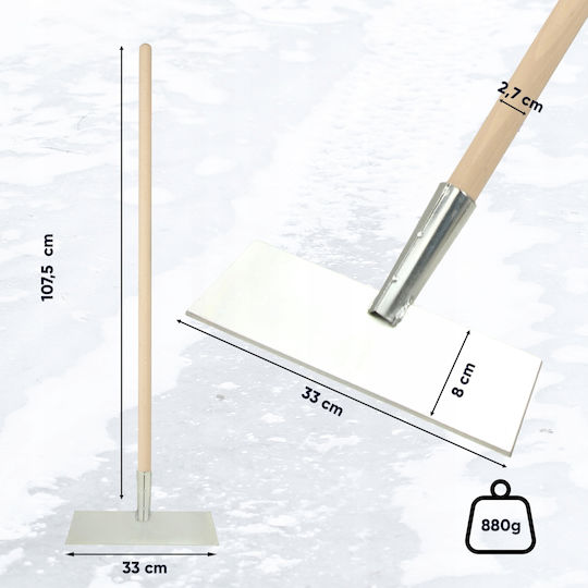 Răzuitor de gheață Kadax Daltă Metal Ascuțit Puternic 33cm