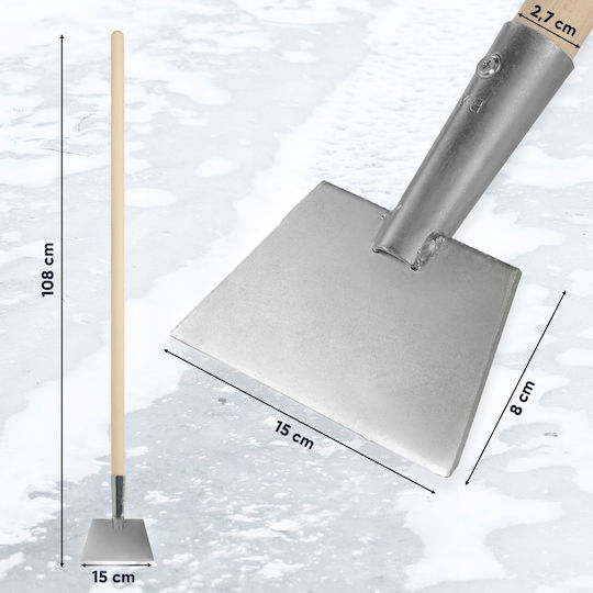 Kadax Ice Scraper Chisel Metal Sharp Strong 15cm