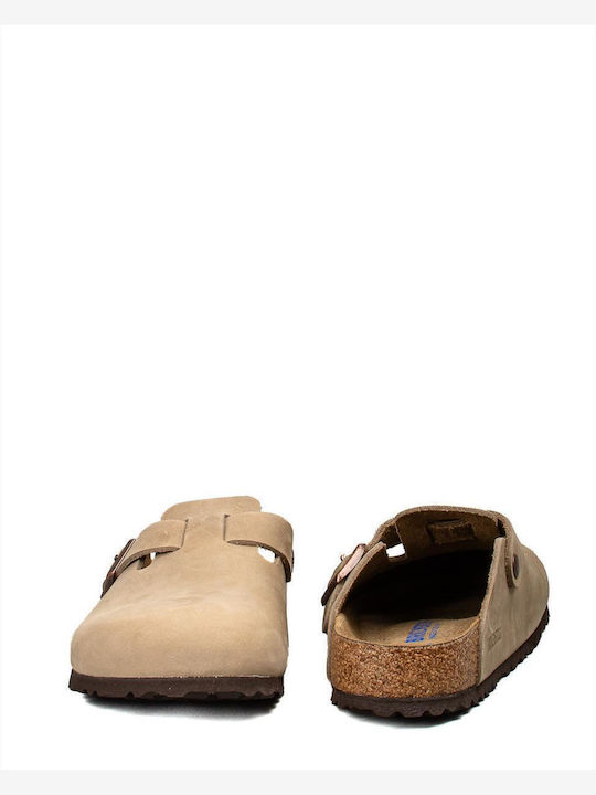 Boston Soft Footbed Men's Leather Slippers Brown