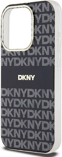 DKNY Iml Mono & Stripe Magsafe Case Umschlag Rückseite Kunststoff Schwarz (iPhone 14 Pro Max)