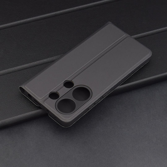 Techsuit Book Δερματίνης Μαύρο (Redmi Note 13 Pro 4G / Poco M6 Pro 4G)