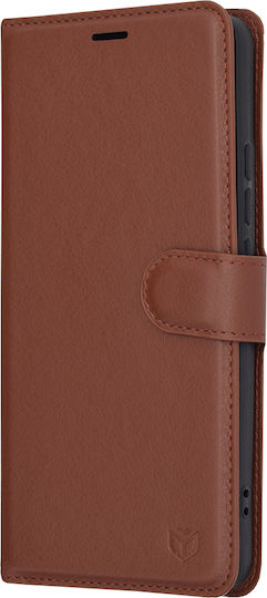 Techsuit Книга Кожа Кафяв (Poco X6 Pro)