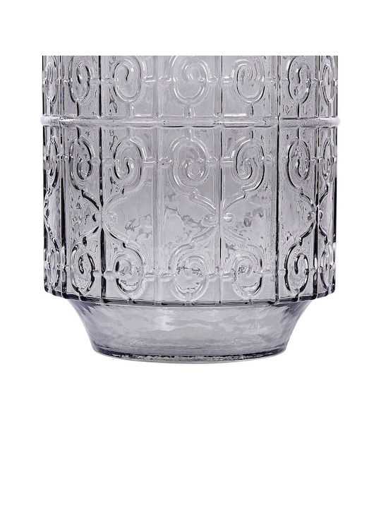 Beliani Vază Decorativă Sticlă Gri 1buc
