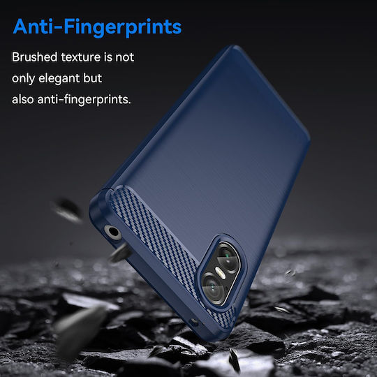 Techsuit Carbon Back Cover Σιλικόνης Μαύρο (Xperia 10 VI)