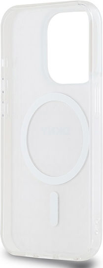 DKNY Repeat Pattern Tonal Stripe Back Cover Plastic / Silicon 0.5mm Roz (iPhone 15 Pro)