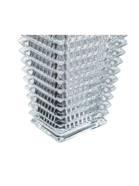 Artekko Decorative Vase Glassy Transparent 16.5x12x28cm