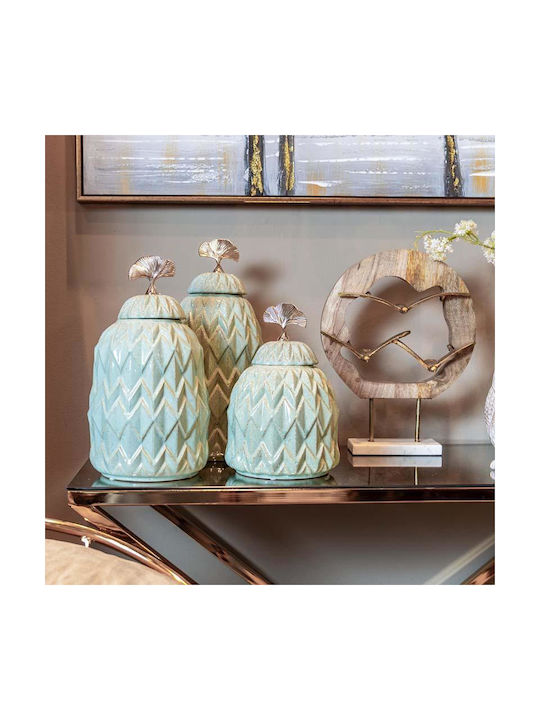 Fylliana Vază Decorativă Ceramică Fl3005 Turcoaz 17x17x36cm 1buc