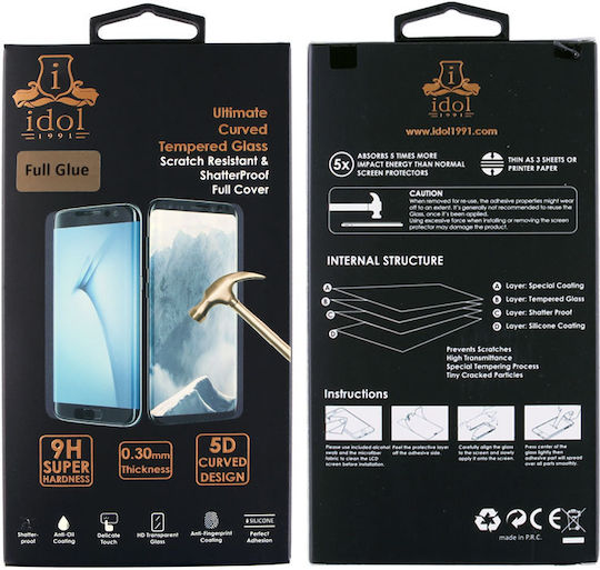 Idol 1991 3D 0.3mm Full Glue Tempered Glass Black (Galaxy S10) 8225369