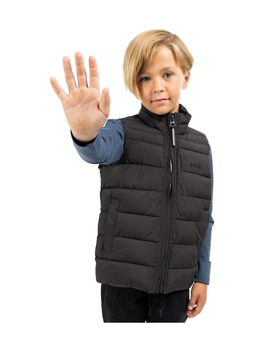 Kids' Casual Jacket Sleeveless Black