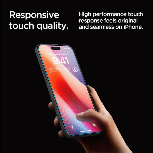 Spigen Glas.tR EZ Fit Tempered Glass (iPhone 17 / 17 Pro / 16 Pro) AGL07935