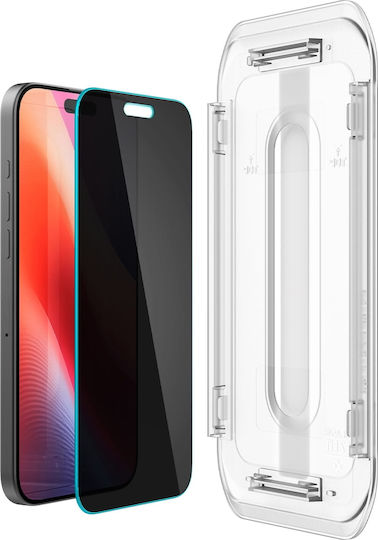 Spigen GLAS.tR EZ Fit Privacy Tempered Glass 2buc (iPhone 17 / 17 Pro / 16 Pro)