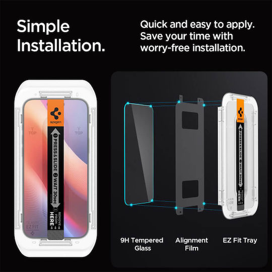 Spigen Glas.tr Ez Fit Tempered Glass Iphone 16 Pro Max Agl07914
